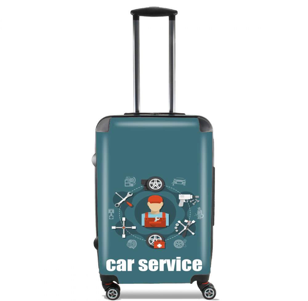 Valise bagage Cabine pour Logo garage / garagiste avec texte personnalisable