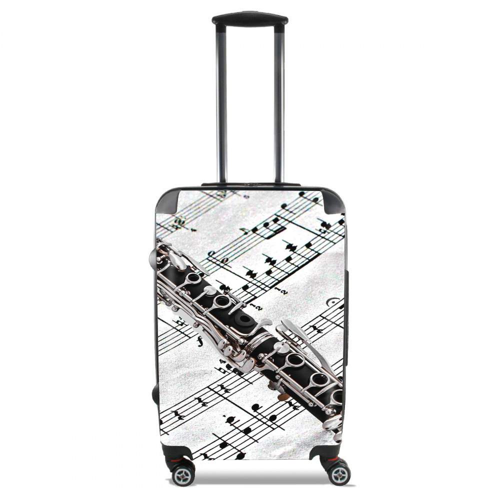 Valise bagage Cabine pour Clarinette Musical Notes