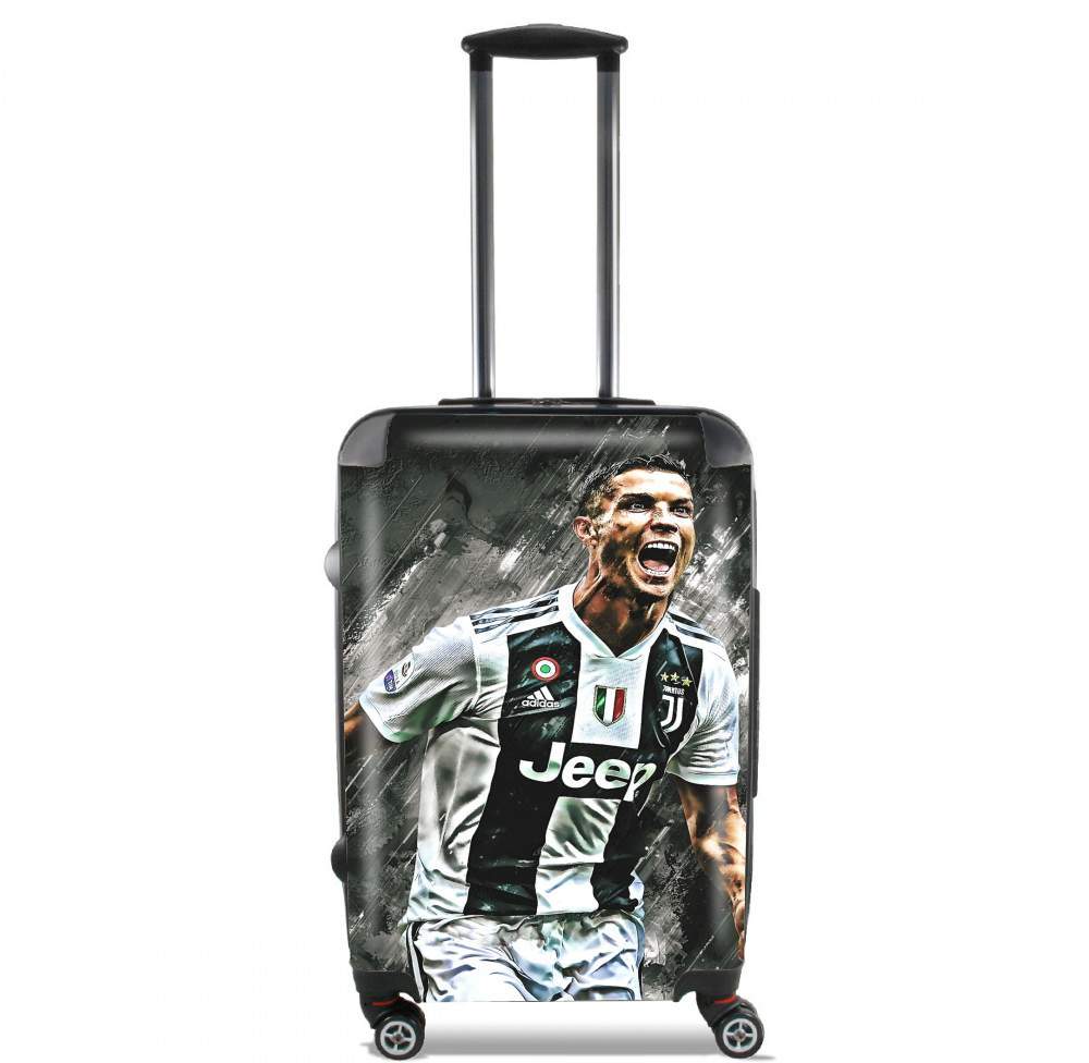 Valise bagage Cabine pour Cr7 Juventus Painting Art