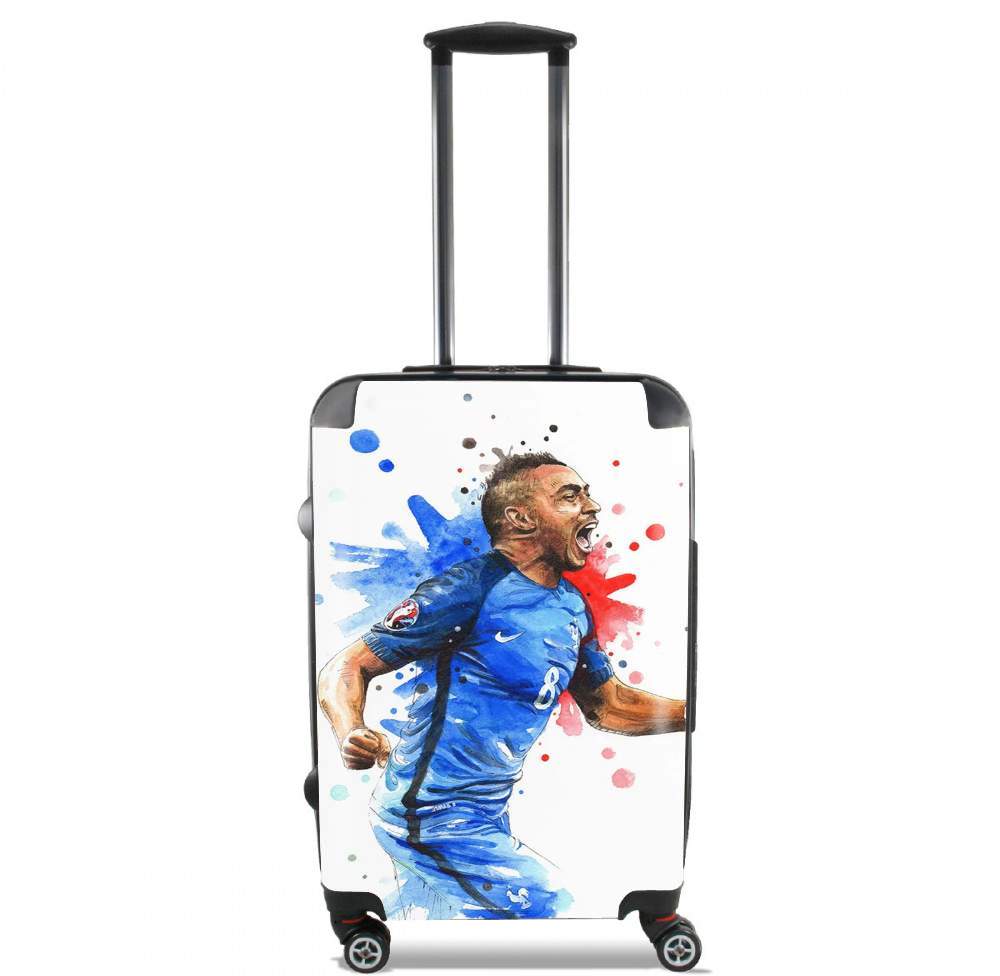 Valise bagage Cabine pour Dimitri Payet Peinture Fan Art France Team 