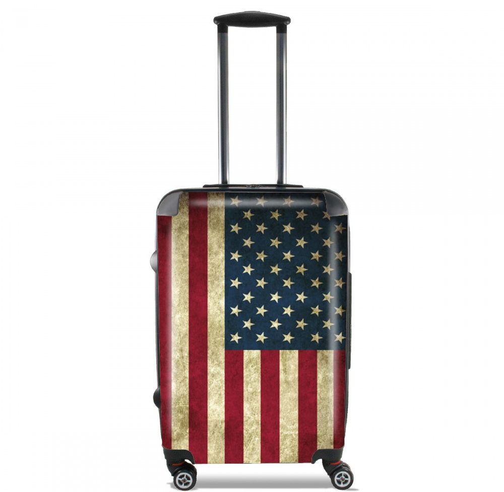 Valise bagage Cabine pour Drapeau USA Vintage
