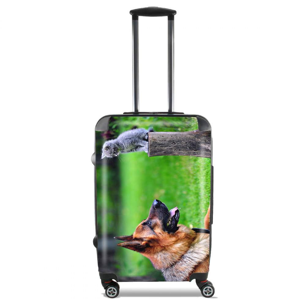 Valise bagage Cabine pour Berger allemand avec chat