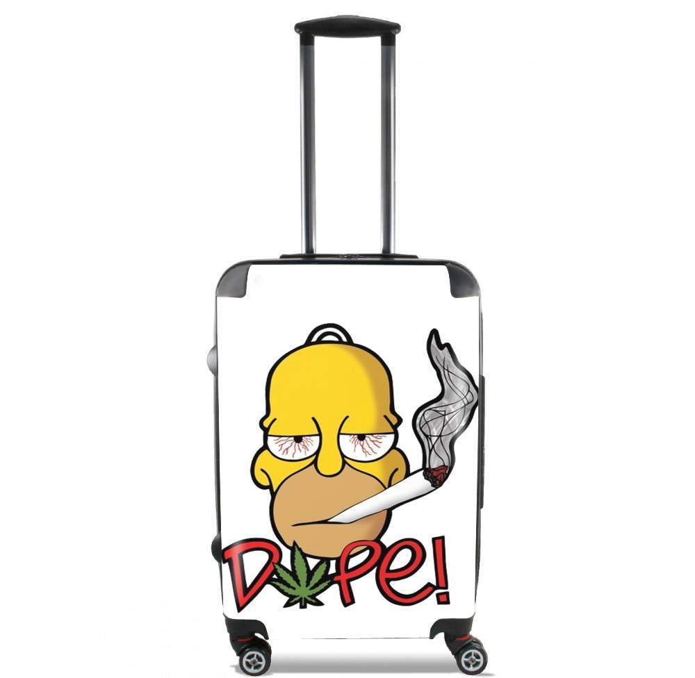 Valise bagage Cabine pour Homer Dope Weed Smoking Cannabis