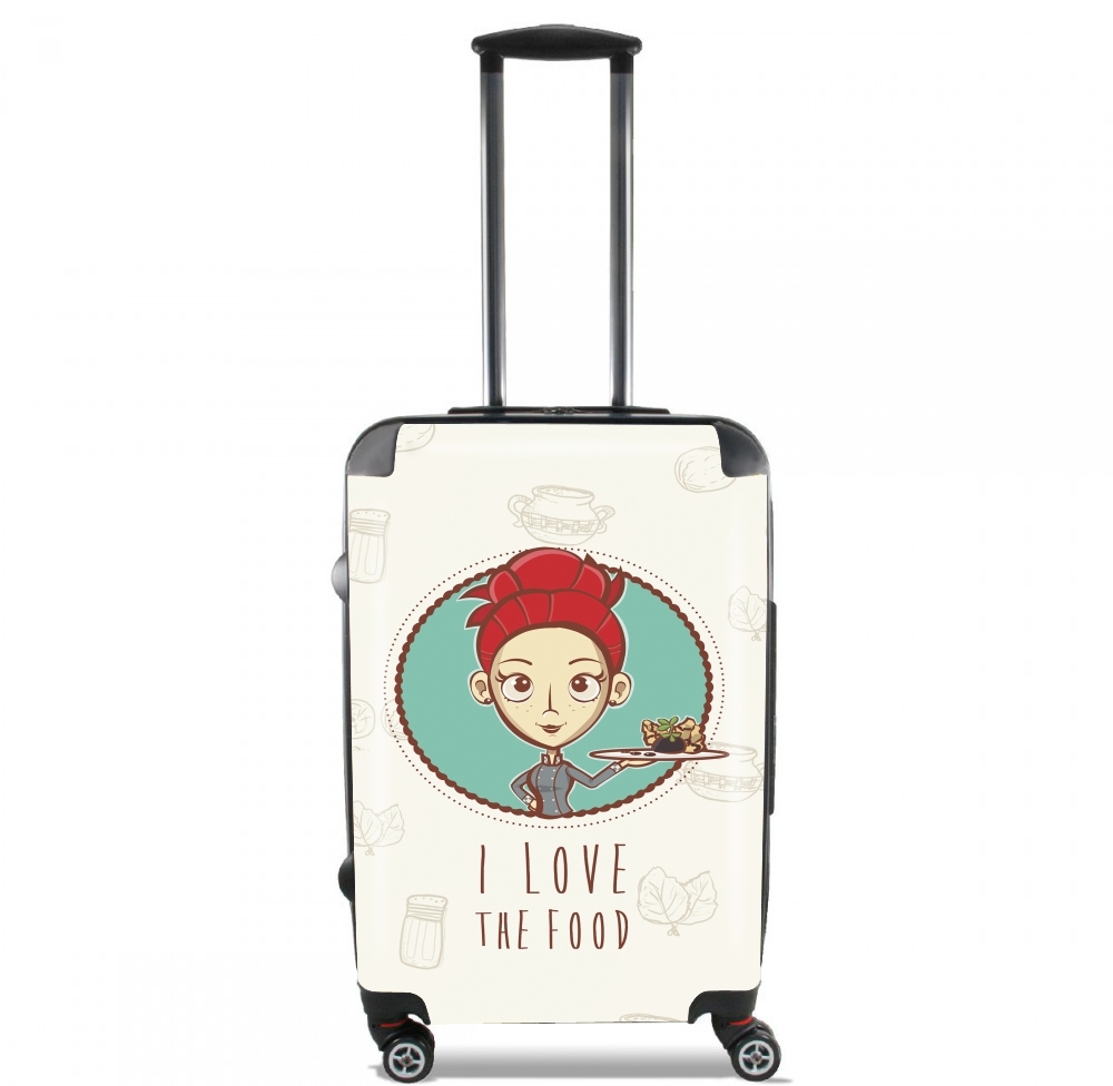 Valise bagage Cabine pour I love the food