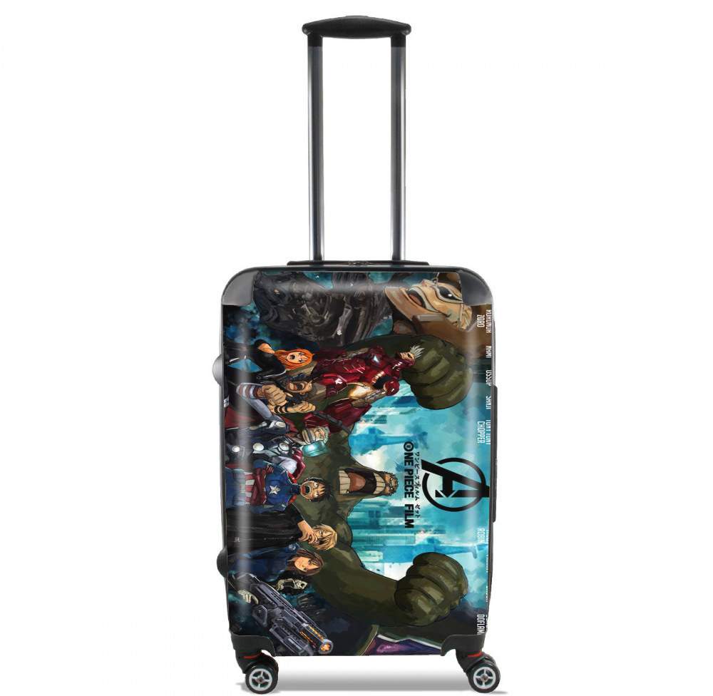 Valise bagage Cabine pour One Piece Mashup Avengers