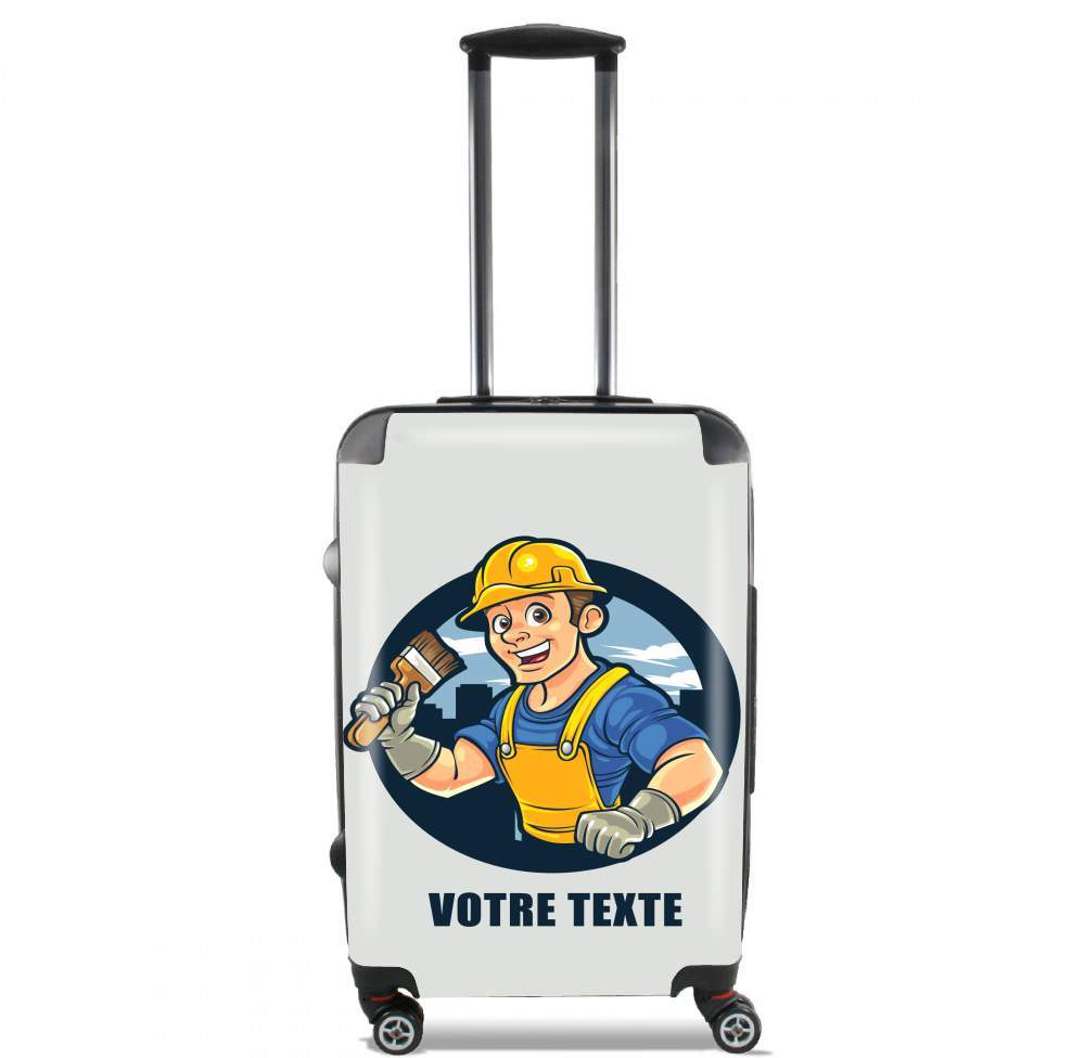 Valise bagage Cabine pour Logo peintre - Artisan bâtiment avec texte personnalisable