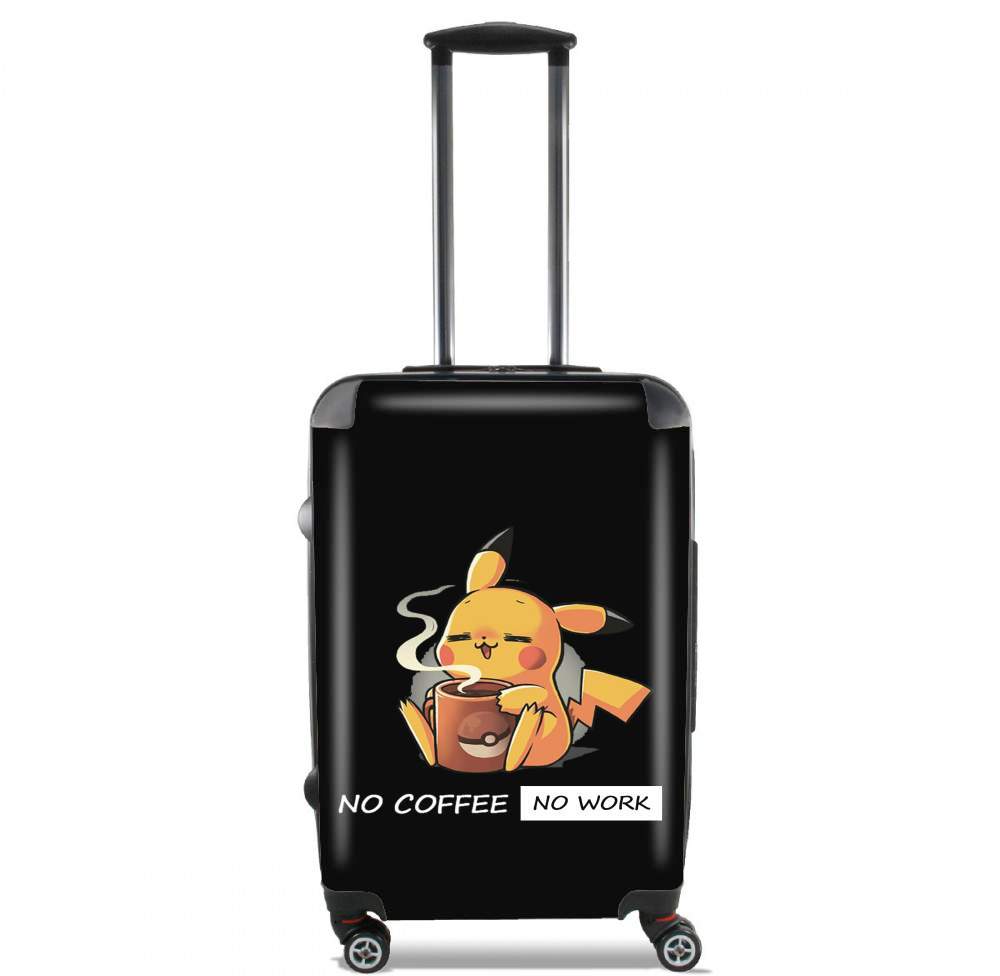 Valise bagage Cabine pour Pikachu Coffee Addict