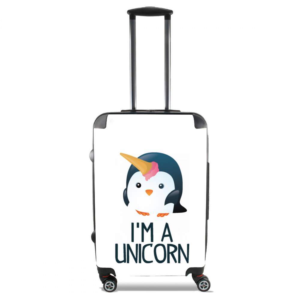 Valise bagage Cabine pour Pingouin wants to be unicorn