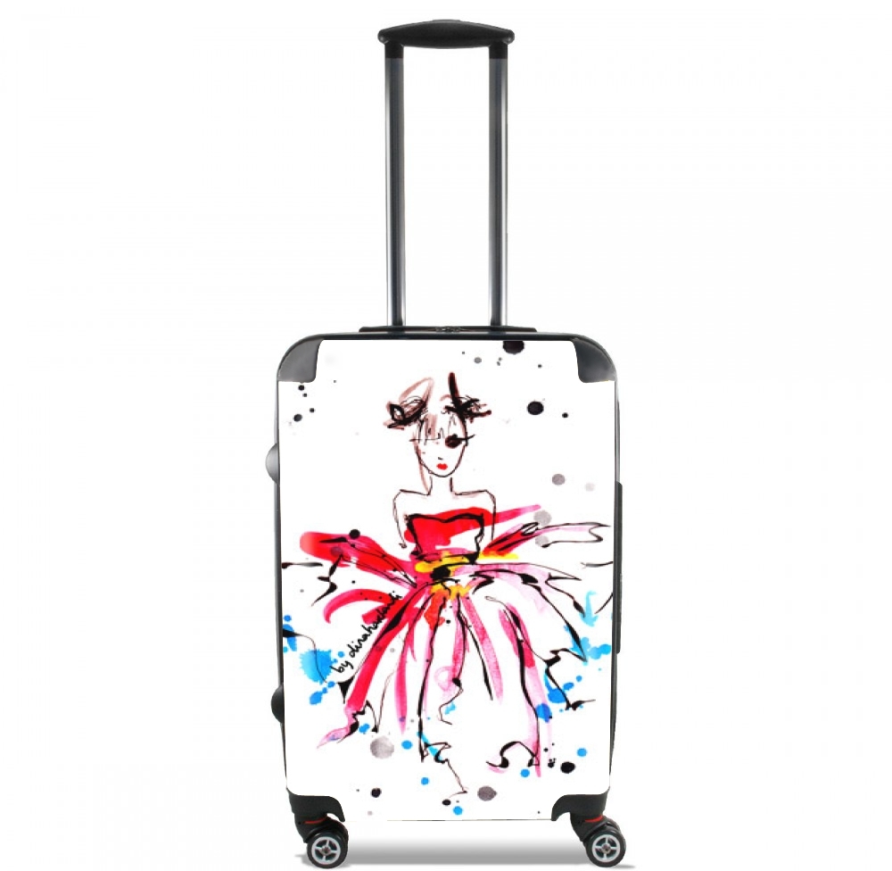 Valise bagage Cabine pour Fashion Girl Rose