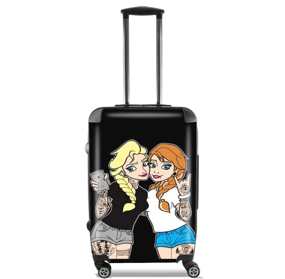 Valise bagage Cabine pour Sisters Selfie Tatoo Punk Elsa Anna