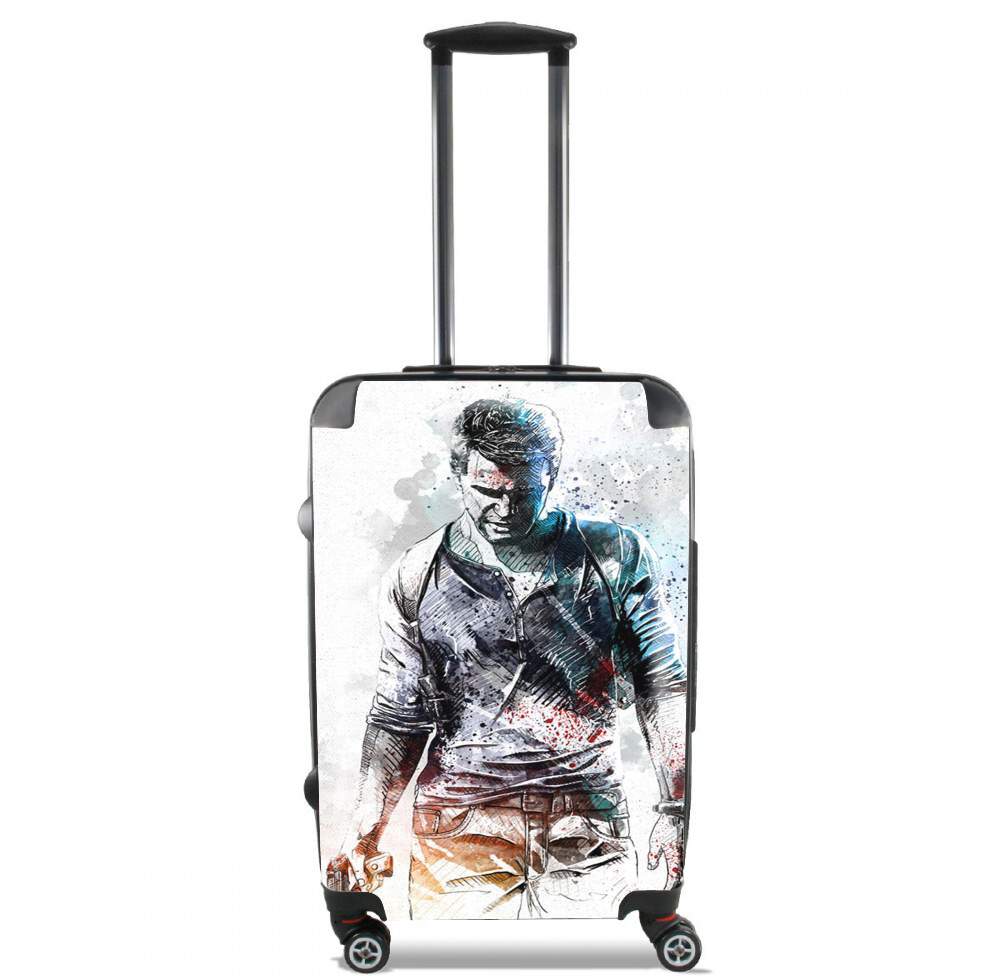 Valise bagage Cabine pour Uncharted Nathan Drake Watercolor Art