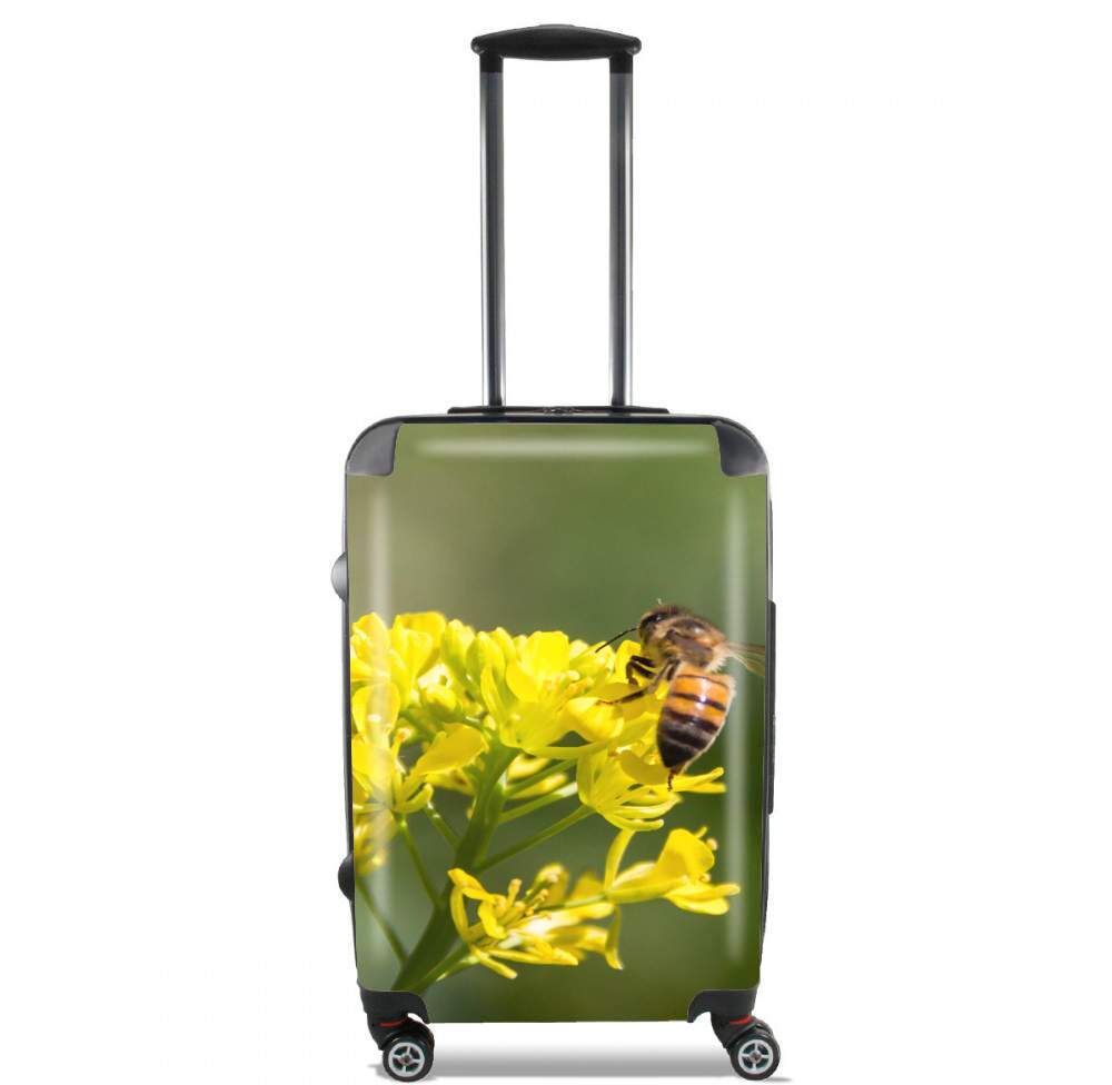 Valise trolley bagage L pour A bee in the yellow mustard flowers