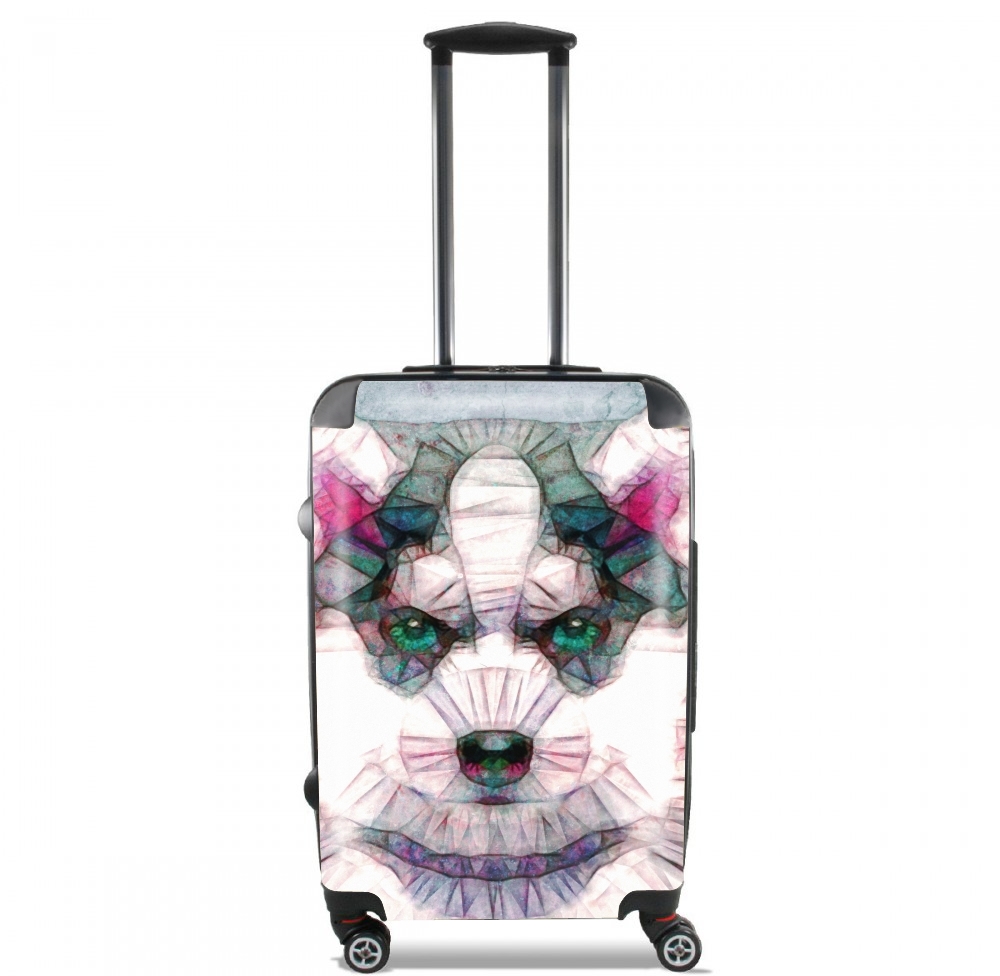 Valise trolley bagage L pour abstract husky puppy