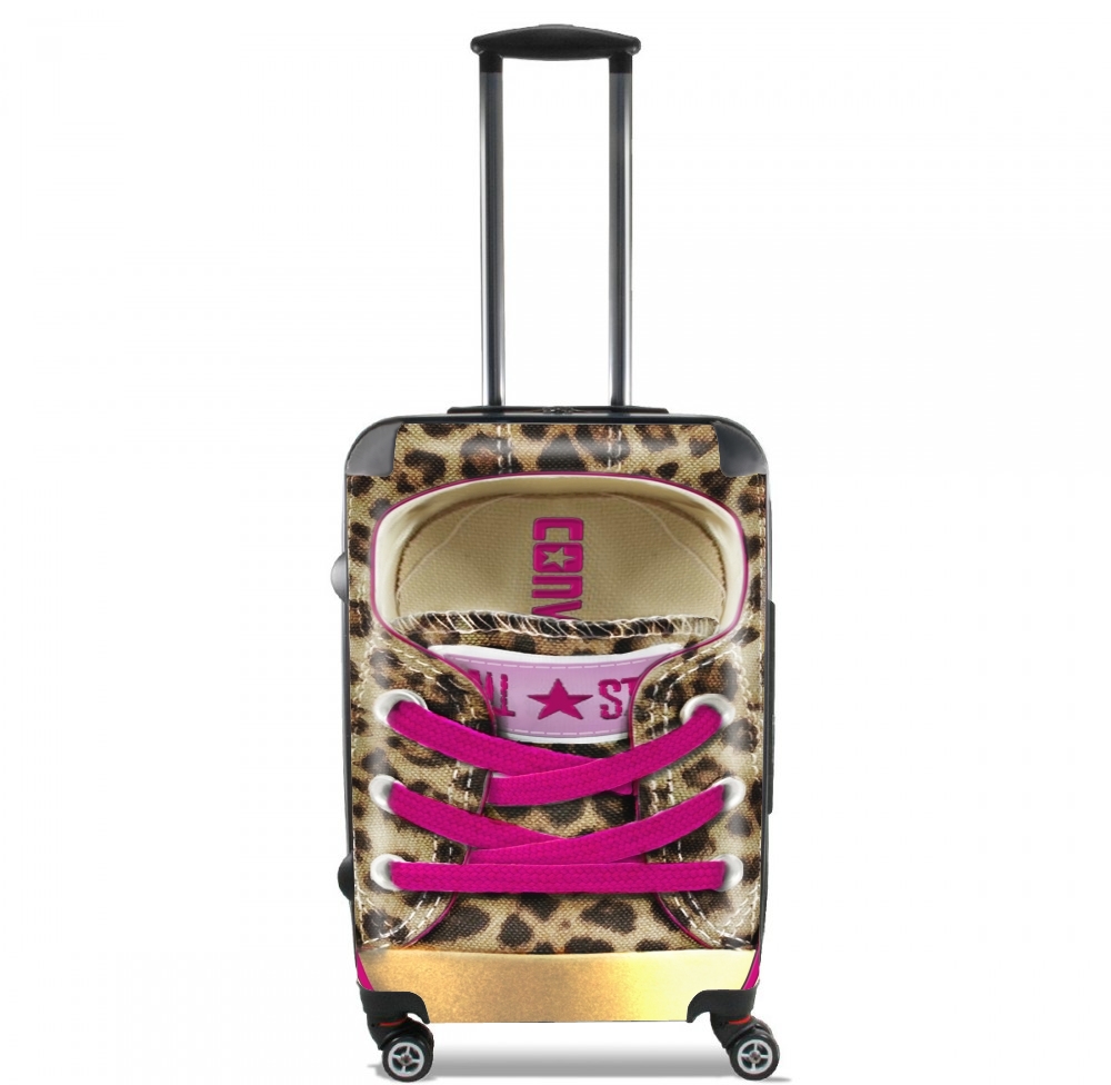Valise trolley bagage L pour All Star leopard