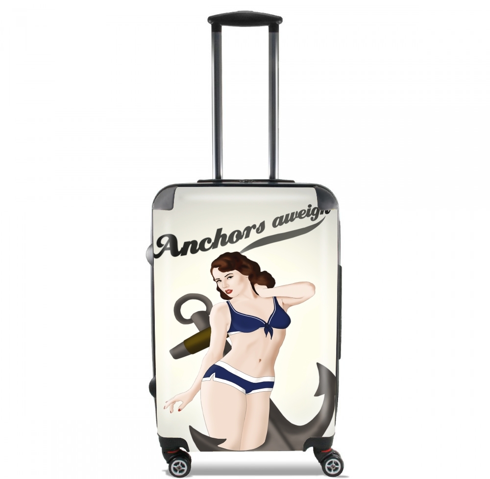 Valise trolley bagage L pour Anchors Aweigh - Classic Pin Up