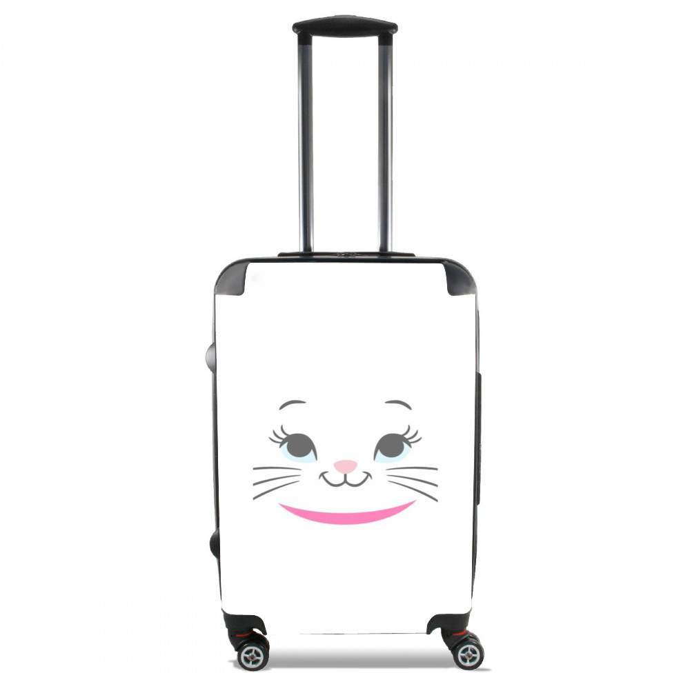 Valise trolley bagage L pour Aristochat Marie Face art