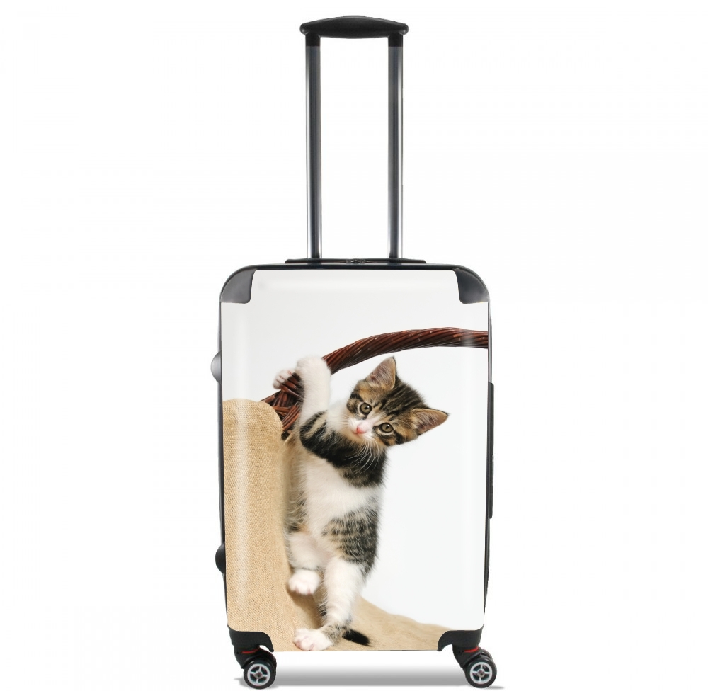 Valise trolley bagage L pour Bébé chat, mignon chaton escalade