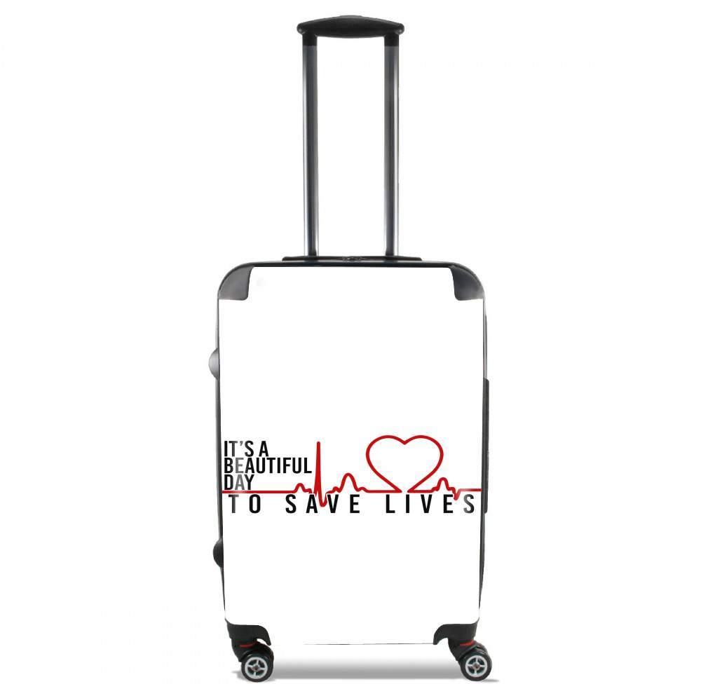 Valise trolley bagage L pour Beautiful Day to save life