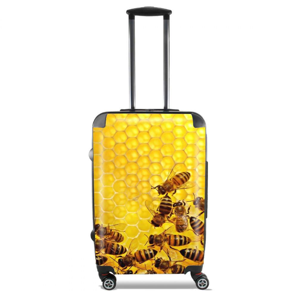 Valise trolley bagage L pour Abeille dans la ruche Miel