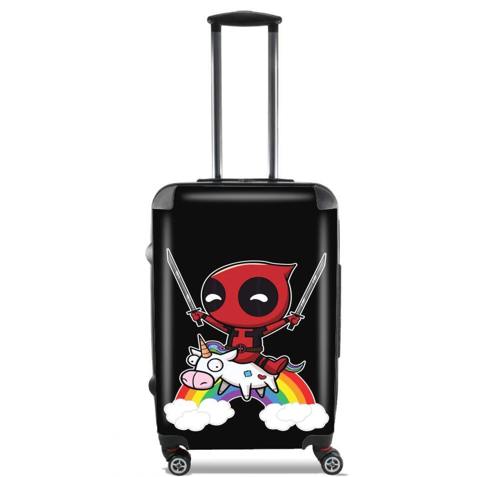 Valise trolley bagage L pour Deadpool Unicorn