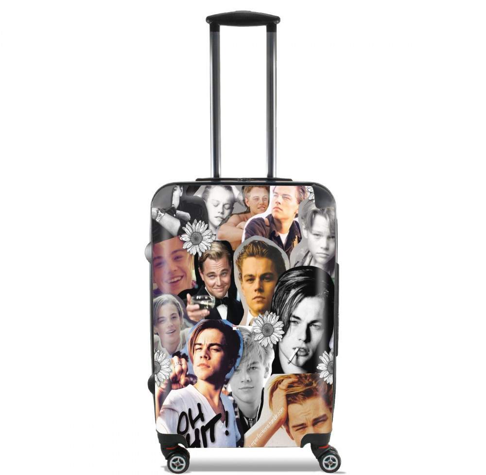 Valise trolley bagage L pour Dicaprio Fan Art Collage