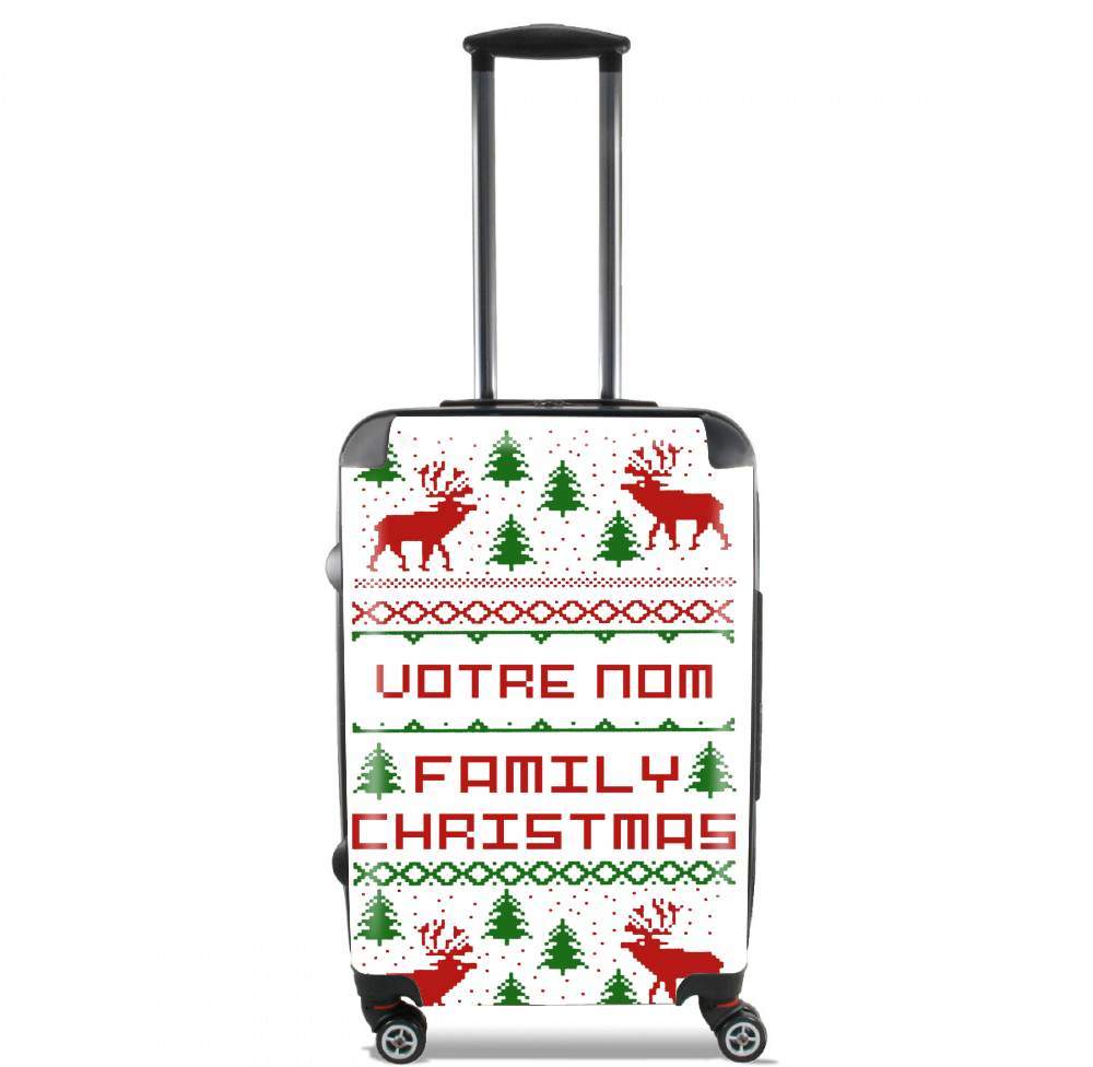 Valise trolley bagage L pour Esprit de Noel avec nom personnalisable