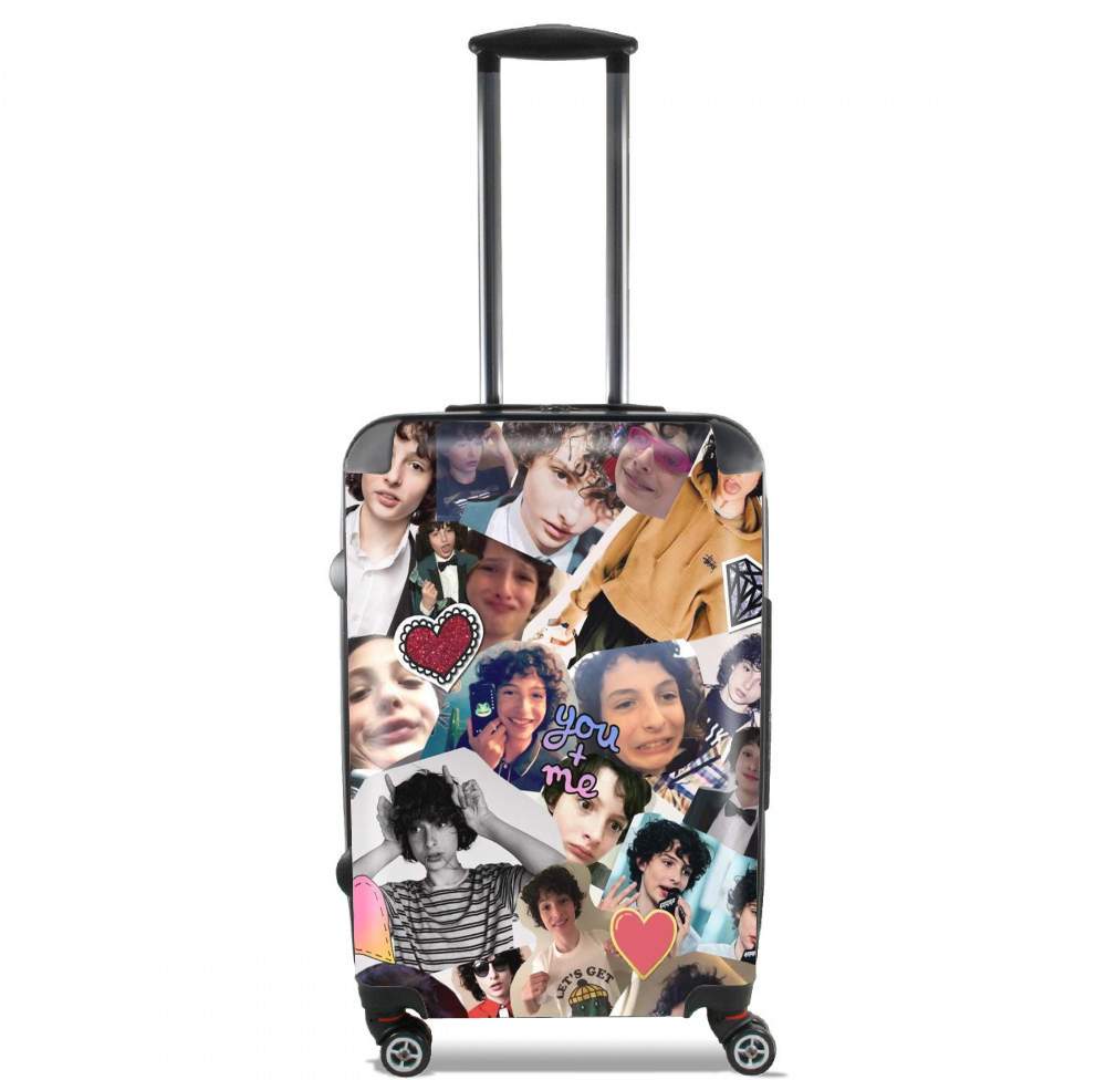 Valise trolley bagage L pour Finn wolfhard fan collage