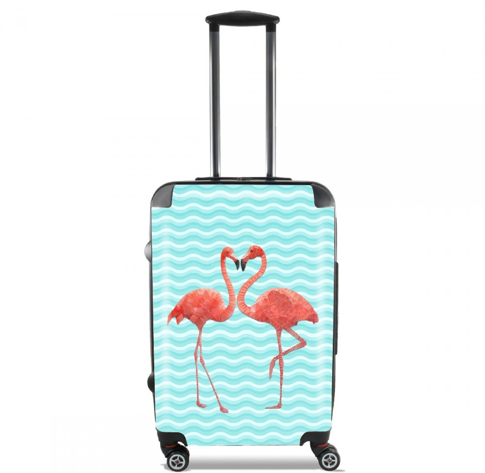 Valise trolley bagage L pour flamingo love
