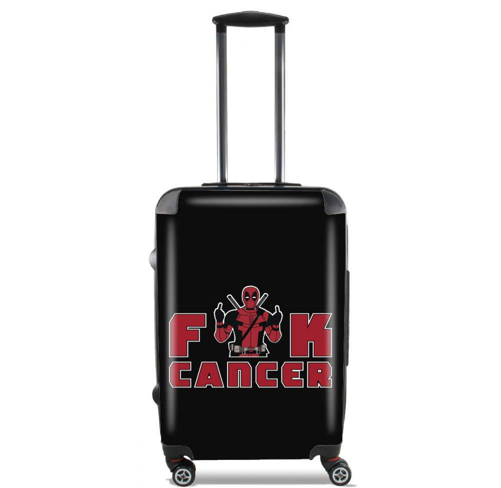 Valise trolley bagage L pour Fuck Cancer With Deadpool