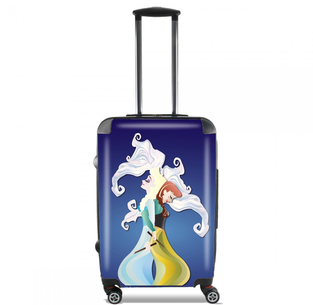 Valise trolley bagage L pour Gémeaux - Elsa & Anna