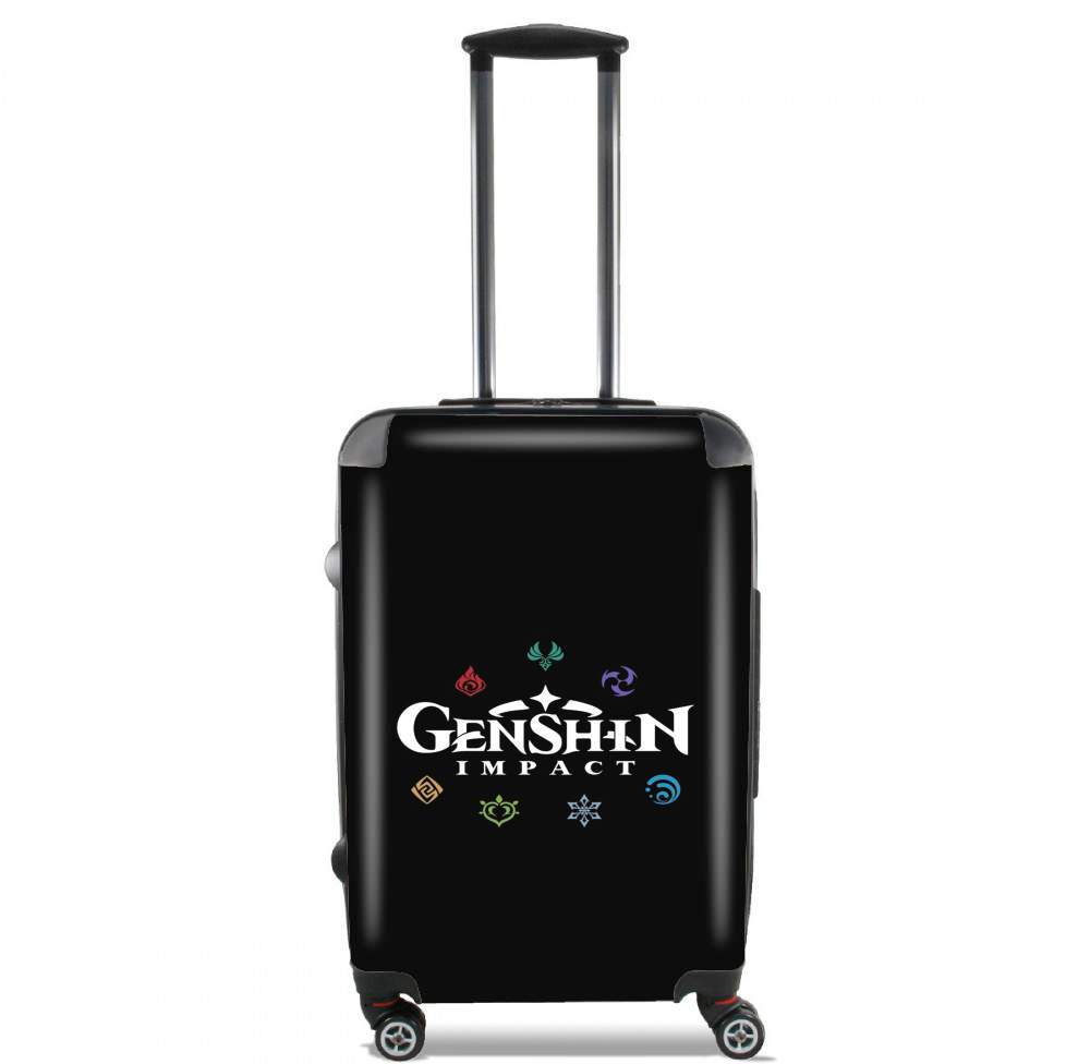 Valise trolley bagage L pour Genshin impact elements