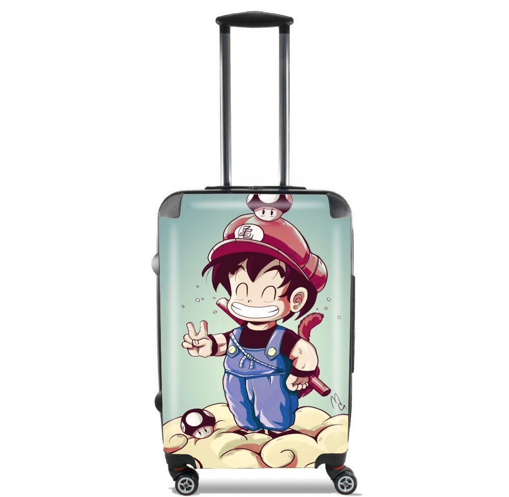 Valise trolley bagage L pour Goku-mario Bleu