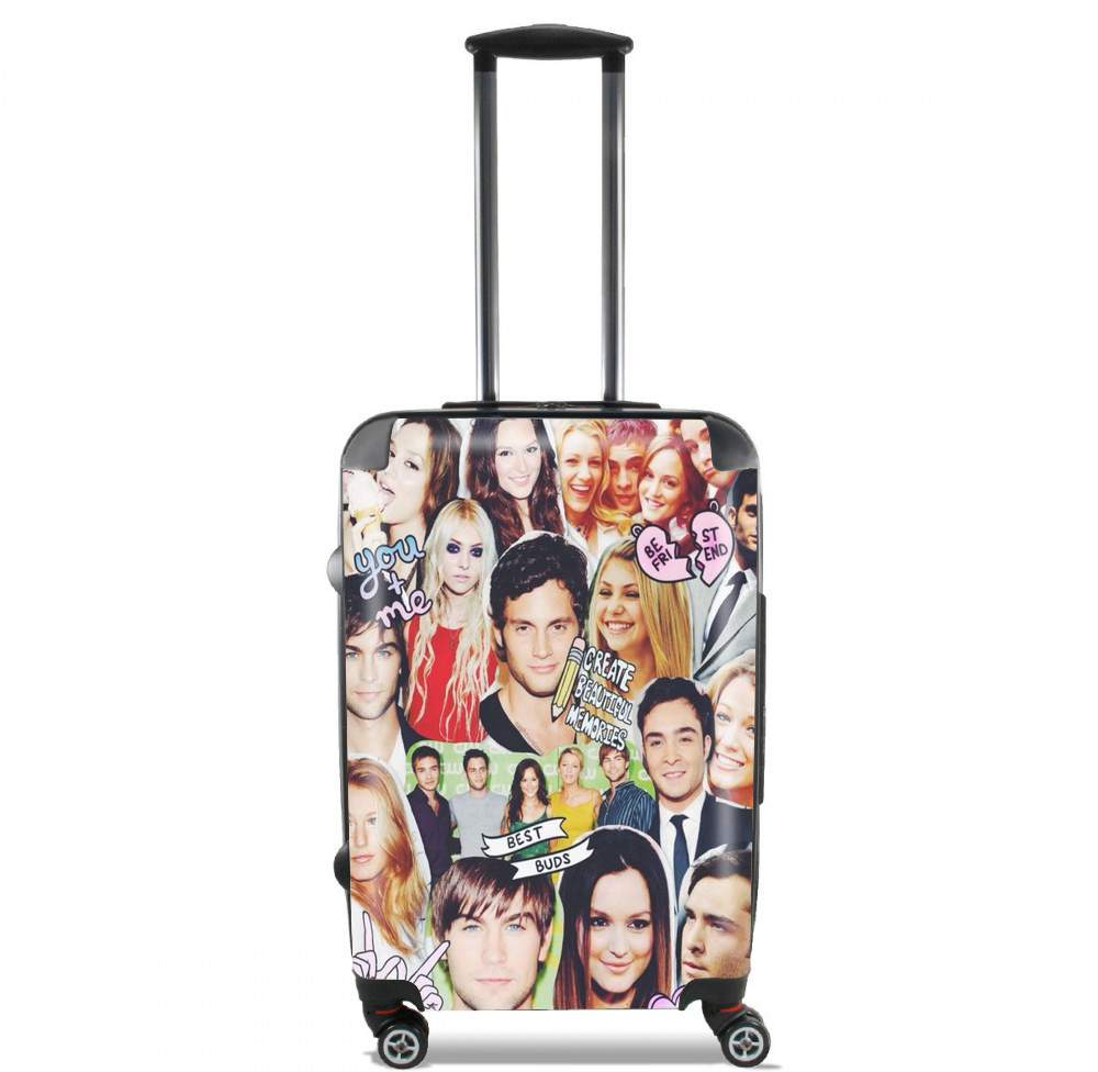 Valise trolley bagage L pour Gossip Girl Collage Fan