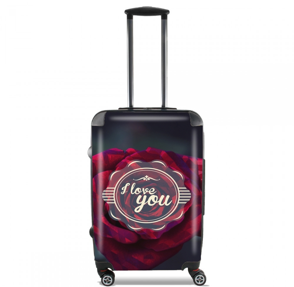 Valise trolley bagage L pour I LOVE YOU