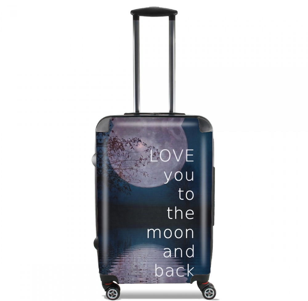 Valise trolley bagage L pour I love you to the moon and back