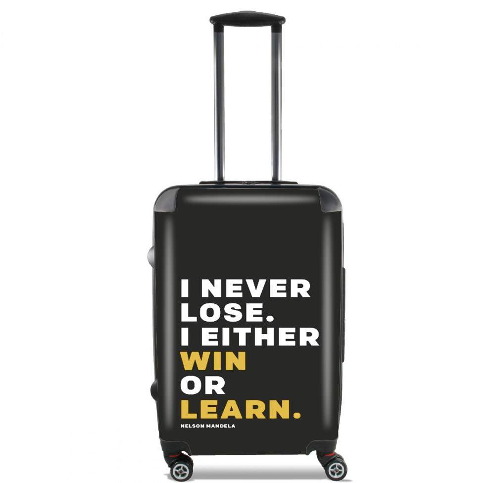 Valise trolley bagage L pour i never lose either i win or i learn Nelson Mandela