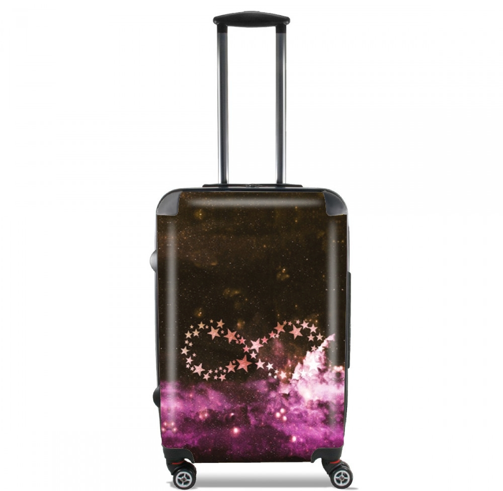 Valise trolley bagage L pour Infinity Stars violet