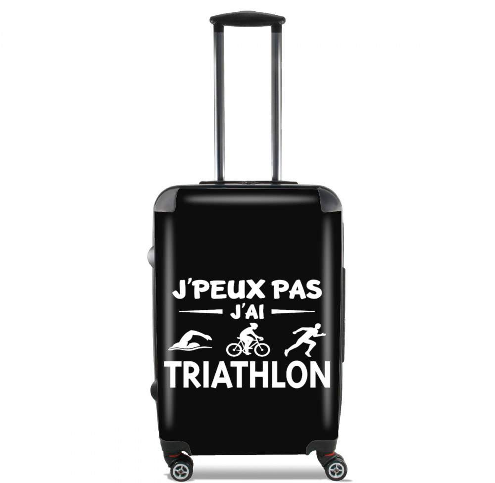 Valise trolley bagage L pour Je peux pas j ai Triathlon