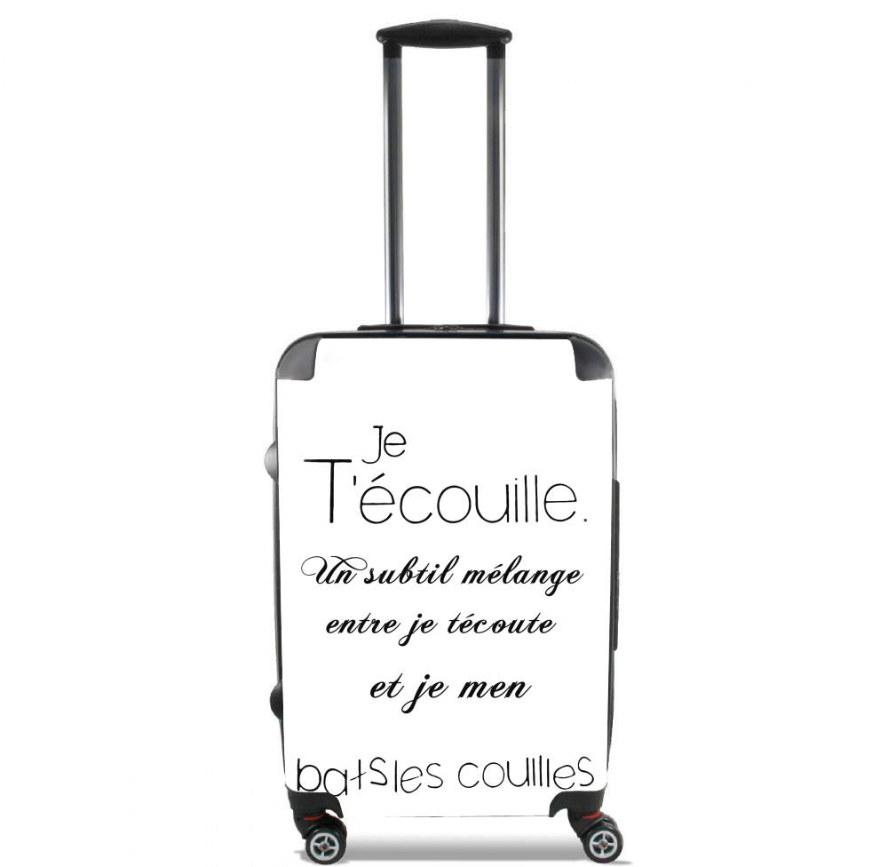 Valise trolley bagage L pour Je t'ecouille