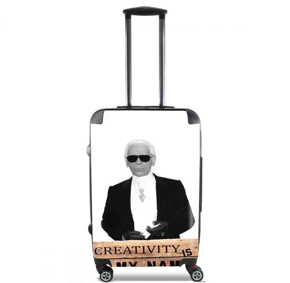 Valise trolley bagage L pour Karl Lagerfeld Creativity is my name