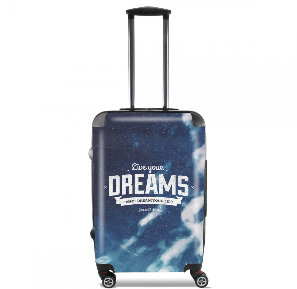 Valise trolley bagage L pour Live your dreams