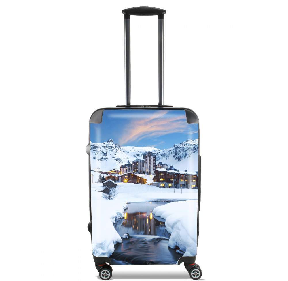 Valise trolley bagage L pour Llandscape and ski resort in french alpes tignes