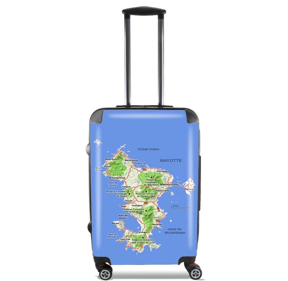 Valise trolley bagage L pour Mayotte Carte 976