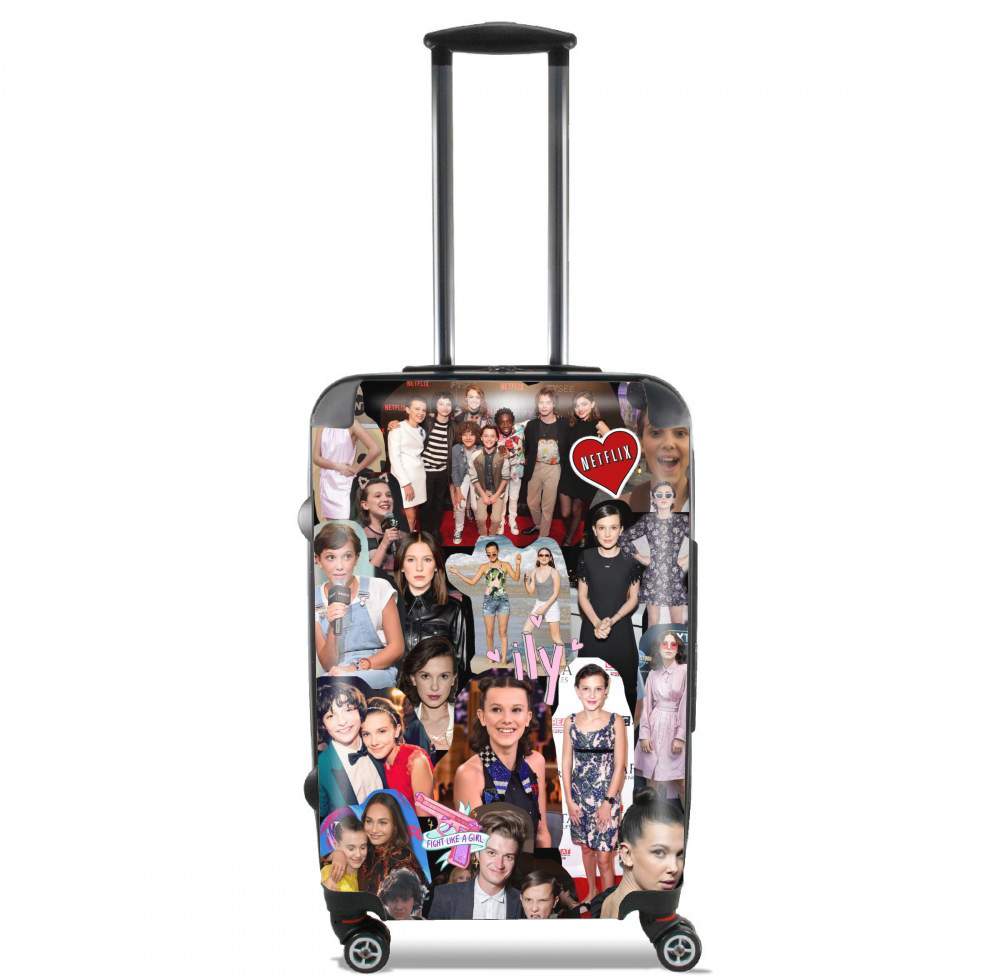 Valise trolley bagage L pour Millie Bobby Brown collage