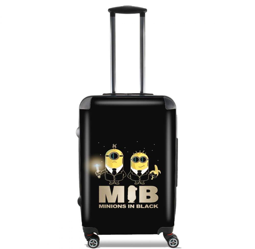 Valise trolley bagage L pour Minion in black mashup Men in black