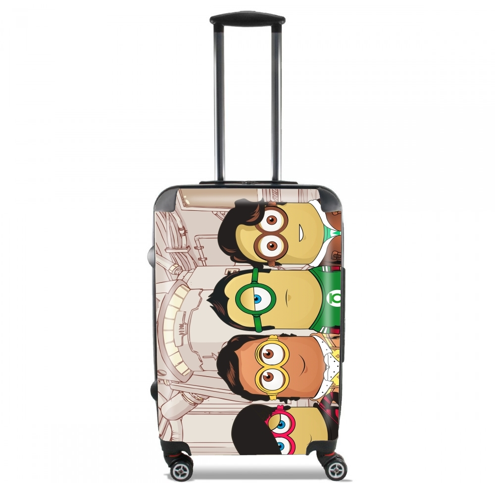 Valise trolley bagage L pour Minions mashup Big Bang Theory