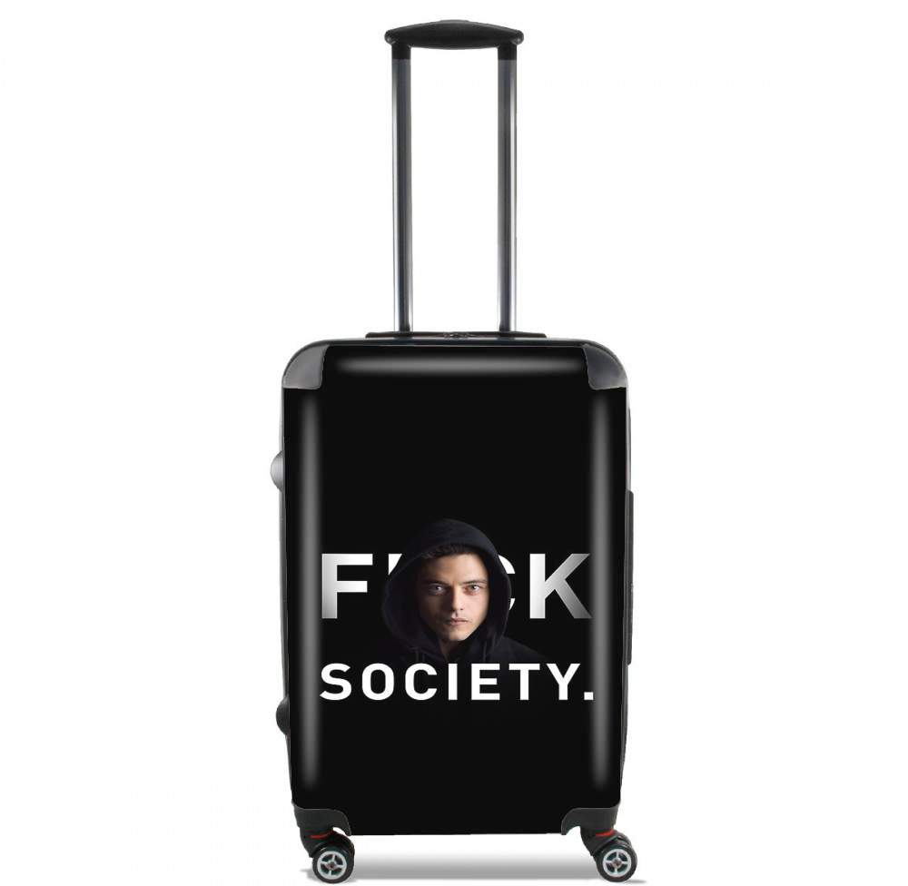 Valise trolley bagage L pour Mr Robot Fuck Society