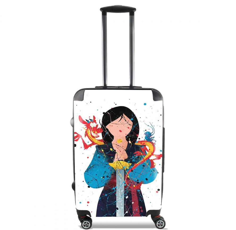Valise trolley bagage L pour Mulan Princess Watercolor Decor