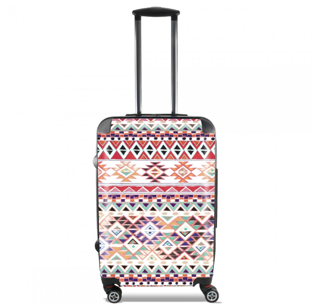 Valise trolley bagage L pour Bandana indigène aztec rouge