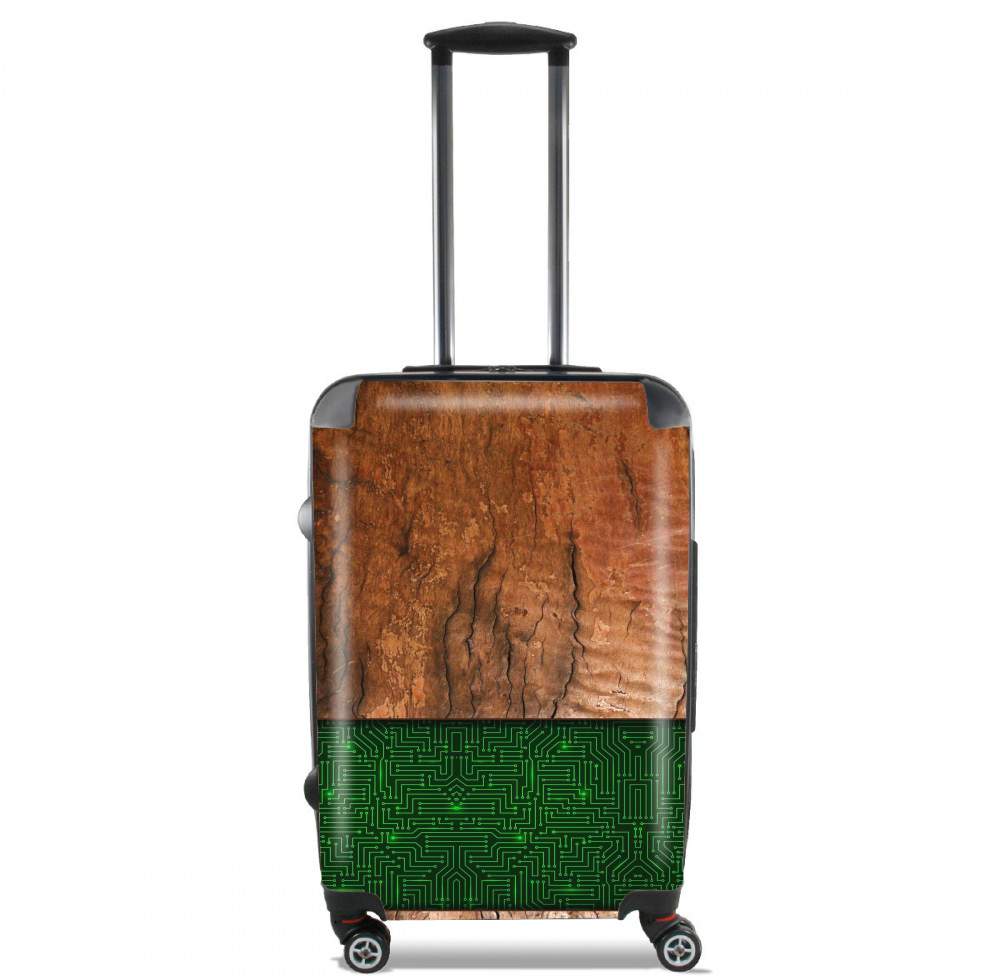 Valise trolley bagage L pour Natural Wooden Wood Oak